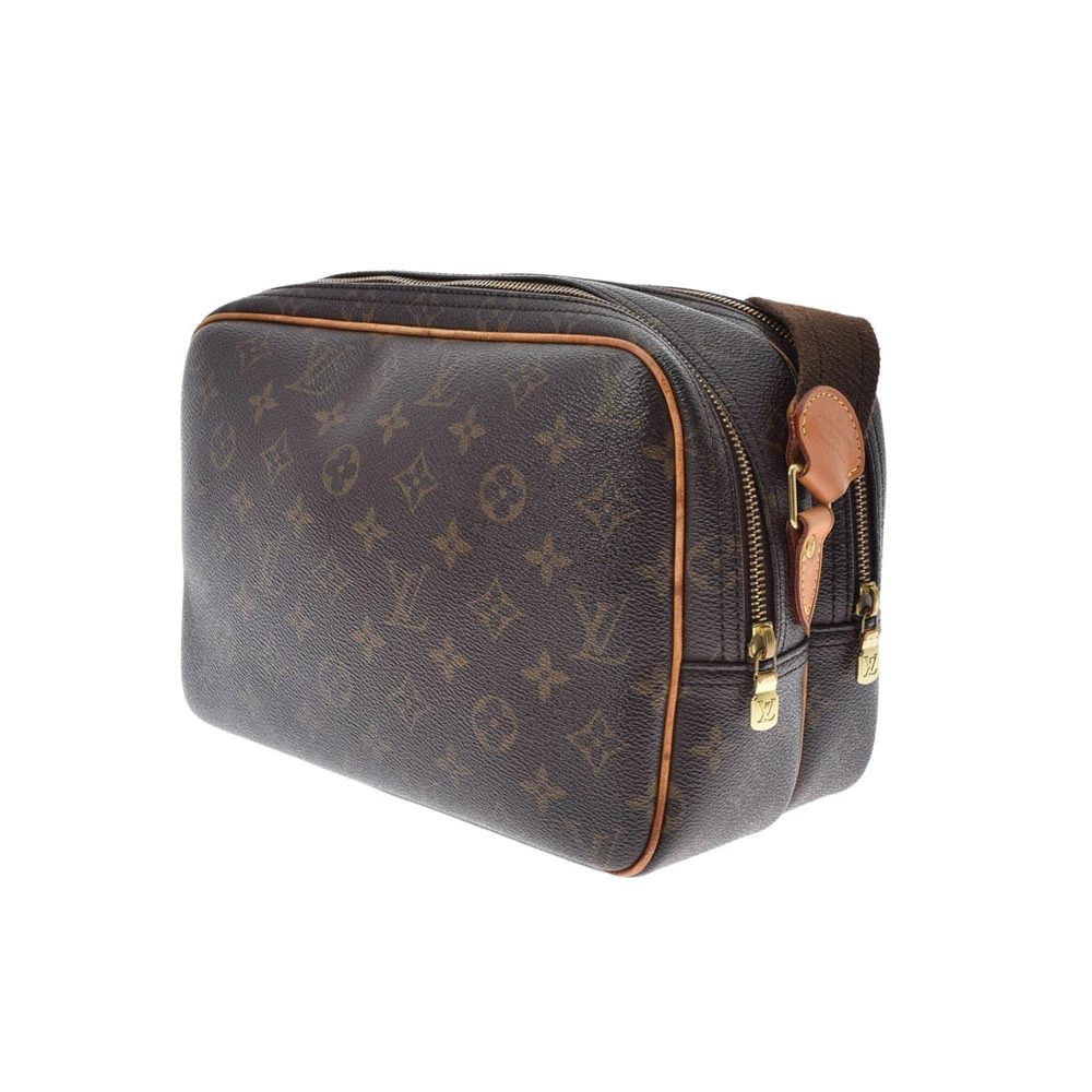 Louis Vuitton Shoulder Bag Reporter Canvas Monogram Brown